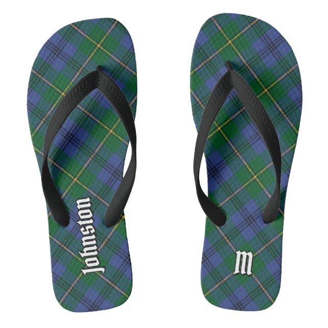 Clan Johnston Tartan Flip Flops (Footbed)