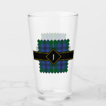 Clan Johnston Tartan Glass