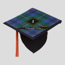 Clan Johnston Tartan Graduation Cap Topper