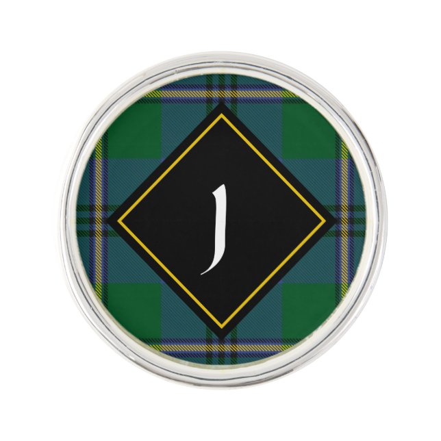 Clan Johnston Tartan Lapel Pin (Front)