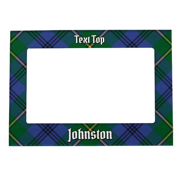 Clan Johnston Tartan Magnetic Frame (Front)