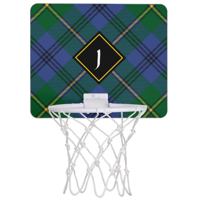 Clan Johnston Tartan Mini Basketball Hoop (Front)