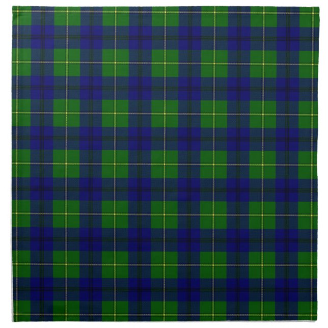 Clan Johnston Tartan Napkin (Front)