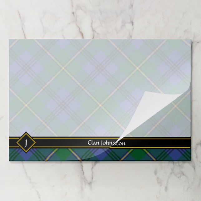 Clan Johnston Tartan Paper Pad (Folded)