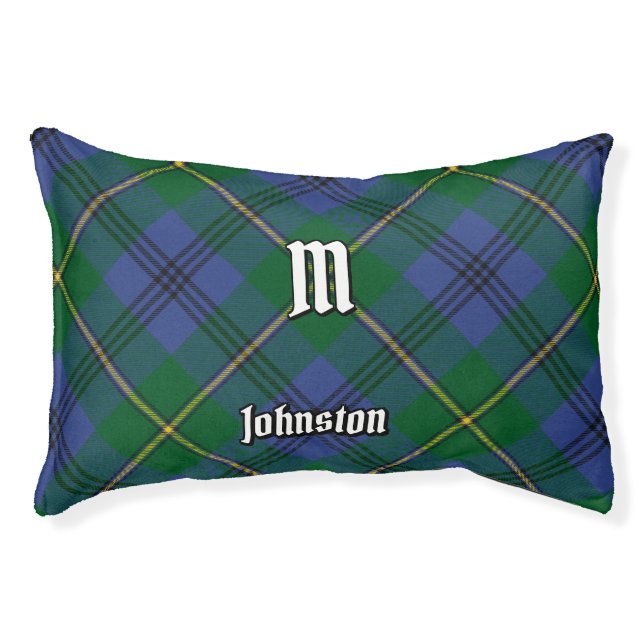 Clan Johnston Tartan Pet Bed (Front)