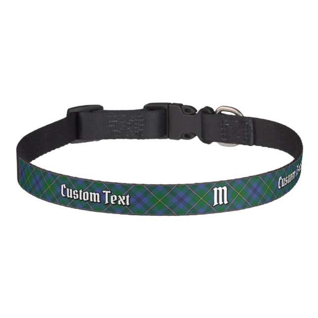 Clan Johnston Tartan Pet Collar (Front)