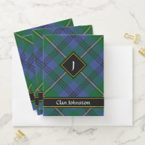 Clan Johnston Tartan Pocket Folder