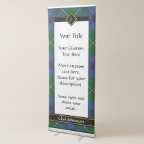 Clan Johnston Tartan Retractable Banner