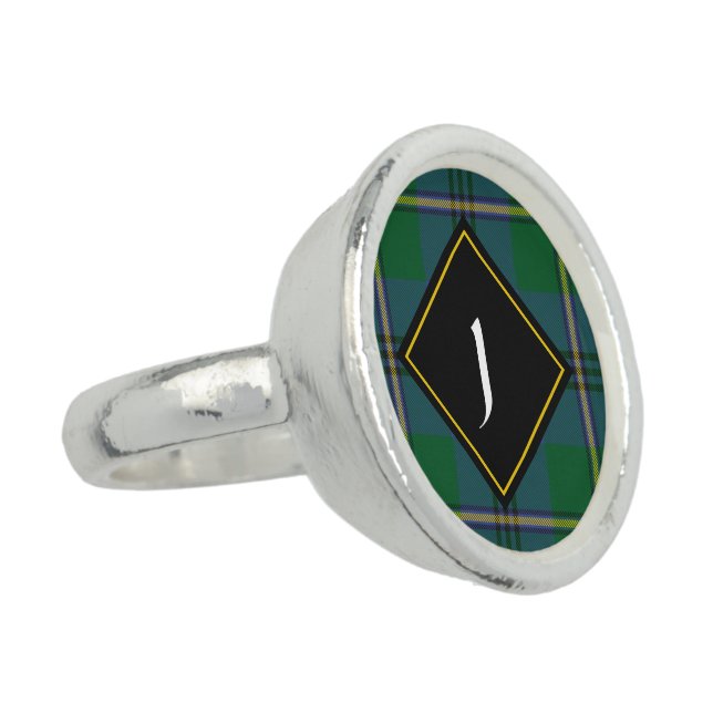 Clan Johnston Tartan Ring (Side)