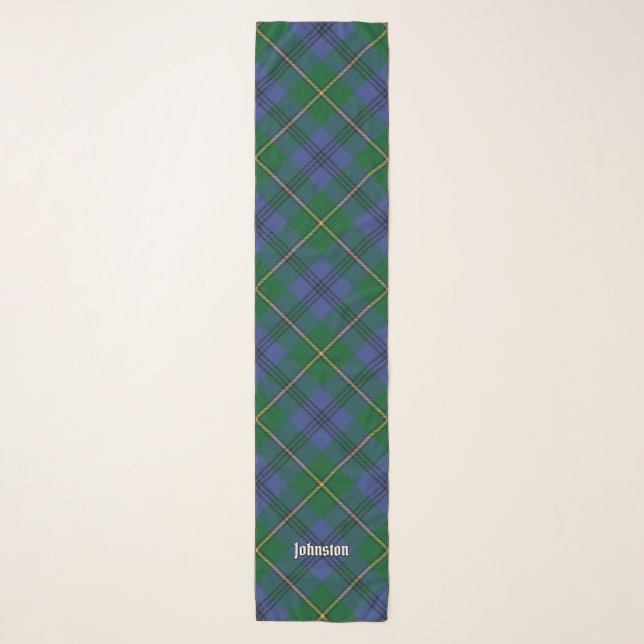 Clan Johnston Tartan Scarf (Front)