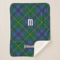 Clan Johnston Tartan Sherpa Blanket