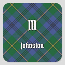 Clan Johnston Tartan Square Sticker