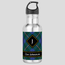 Clan Johnston Tartan Stainless Steel Water Bottle