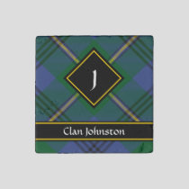 Clan Johnston Tartan Stone Magnet