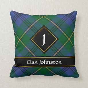 Clan Johnston Tartan Throw Pillow