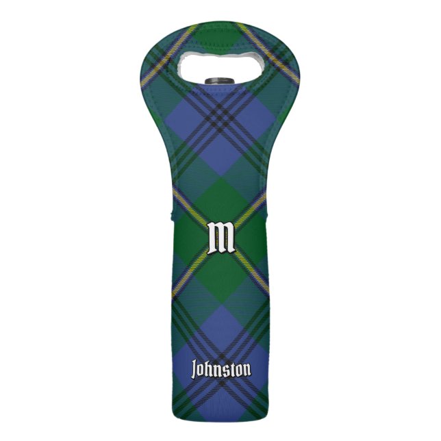 Clan Johnston Tartan Wine Bag (Front)