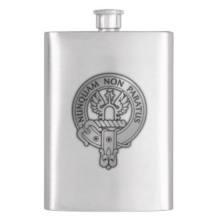 Clan Johnstone Crest Flask