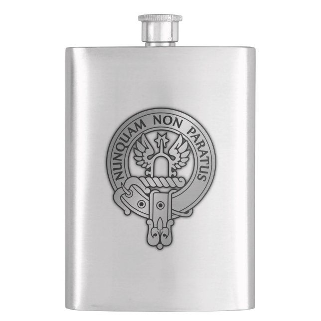 Clan Johnstone Crest Flask (Front)