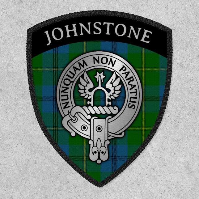 Clan Johnstone [EDIT] Crest & Tartan Patch (Front)