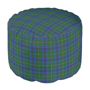 Clan Johnstone Johnston Scottish Style Tartan Pouf