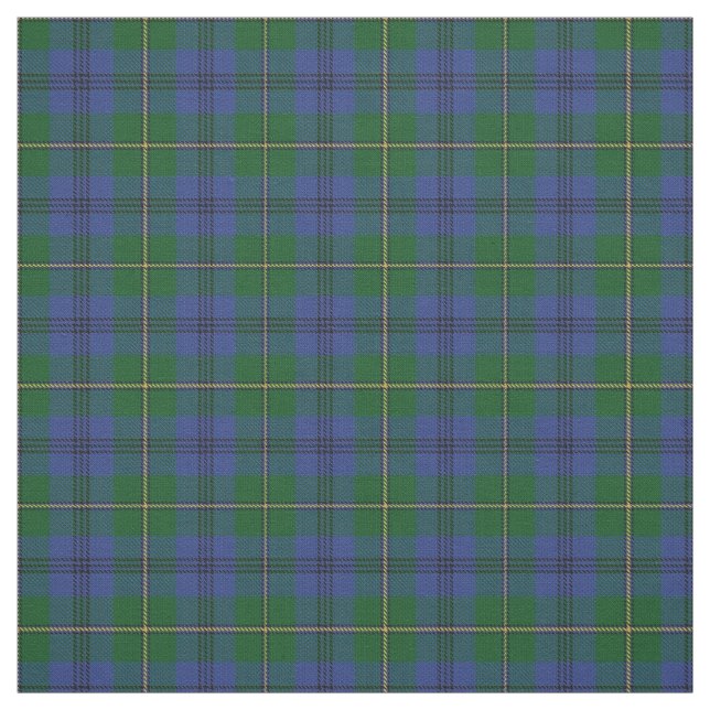 Clan Johnstone Johnston Scottish Tartan Plaid Fabric (Swatch)