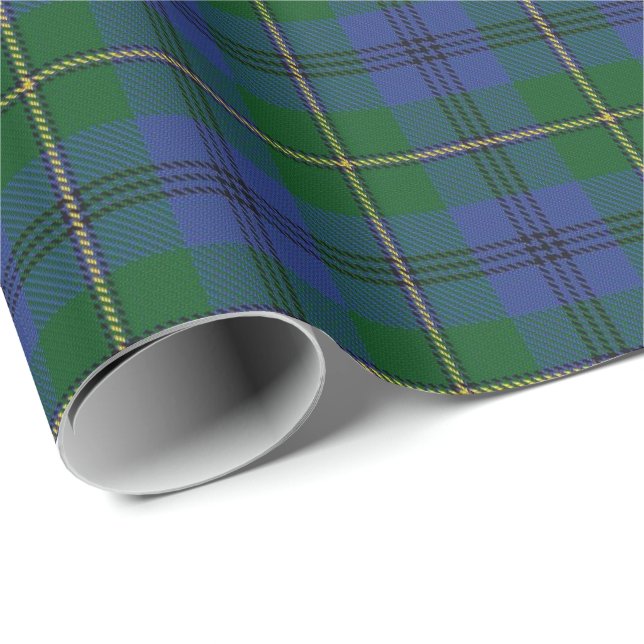 Clan Johnstone Johnston Scottish Tartan Wrapping Paper (Roll Corner)