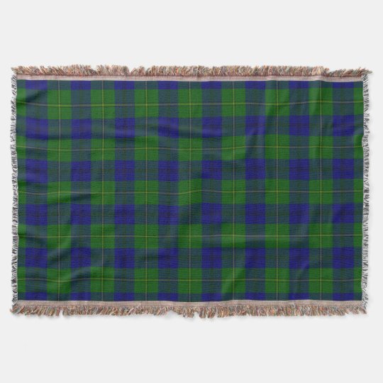 Clan Johnstone Scottish Tartan Plaid Throw Blanket
