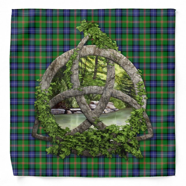 Clan Jones Tartan Celtic Trinity Bandana (Front)
