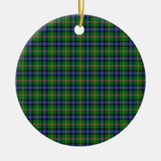 Clan Jones Tartan Ceramic Ornament (Front)