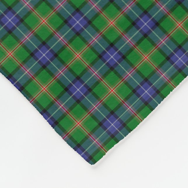Clan Jones Tartan Fleece Blanket (Corner)
