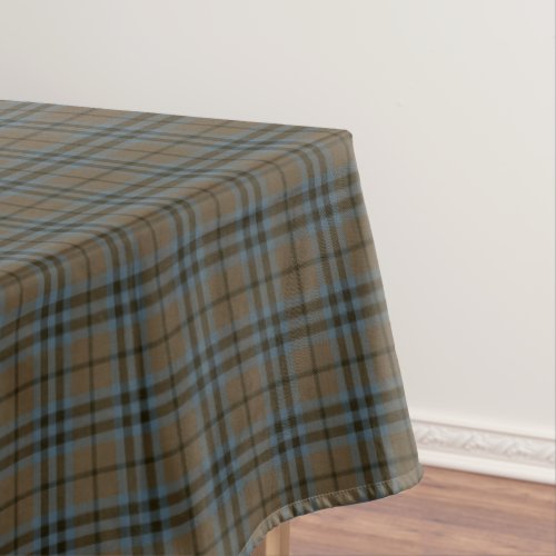 Clan Keith Brown and Gray Weathered Tartan Tablecloth