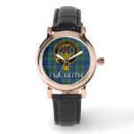 Clan Keith Crest &amp; Ancient Tartan watch