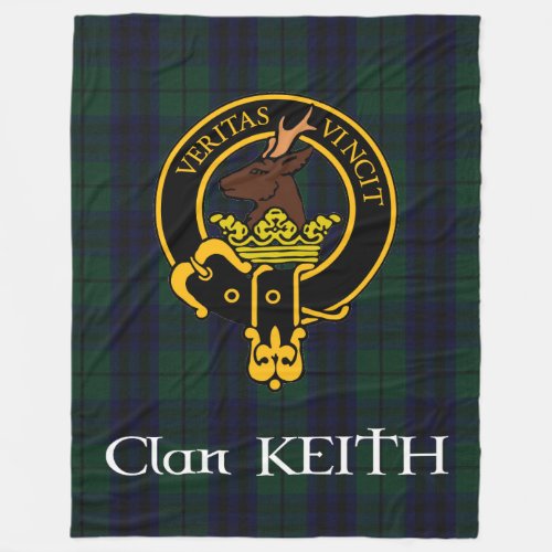 Clan Keith Crest Modern Fleece Blanket