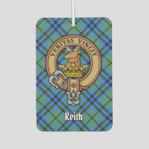 Clan Keith Crest over Tartan Air Freshener