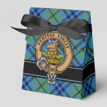 Clan Keith Crest over Tartan Favor Box