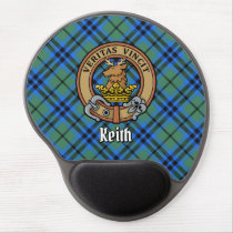 Clan Keith Crest over Tartan Gel Mouse Pad