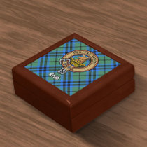 Clan Keith Crest over Tartan Gift Box
