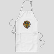 Clan Keith Crest over Tartan Long Apron