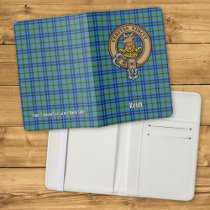 Clan Keith Crest over Tartan Passport Holder