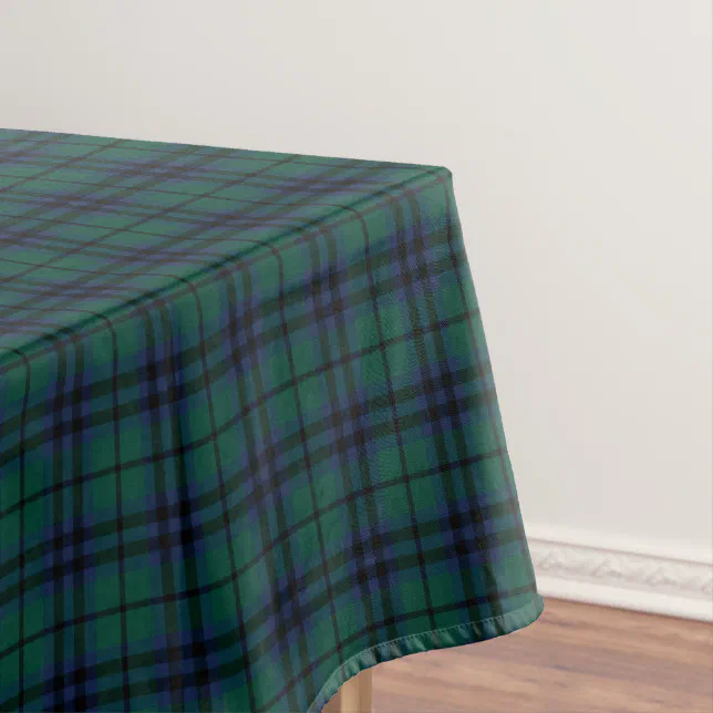 Clan Keith Dark Green Modern Scottish Tartan Tablecloth | Zazzle