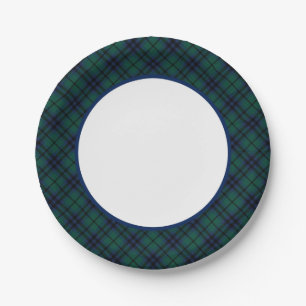 Clan Keith Modern Tartan Border Paper Plates
