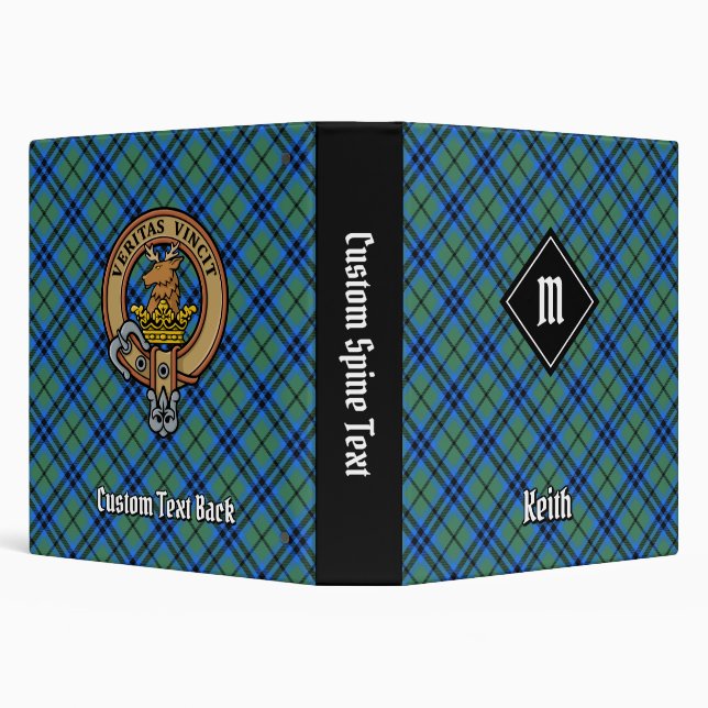 Clan Keith Tartan 3 Ring Binder (Background)