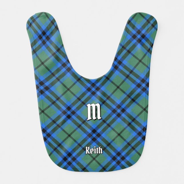 Clan Keith Tartan Baby Bib (Front)