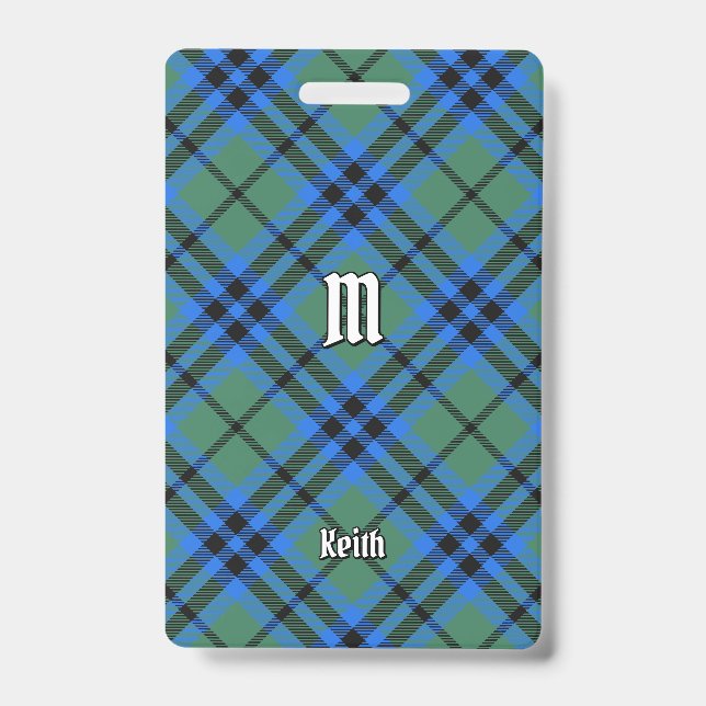 Clan Keith Tartan Badge (Front)