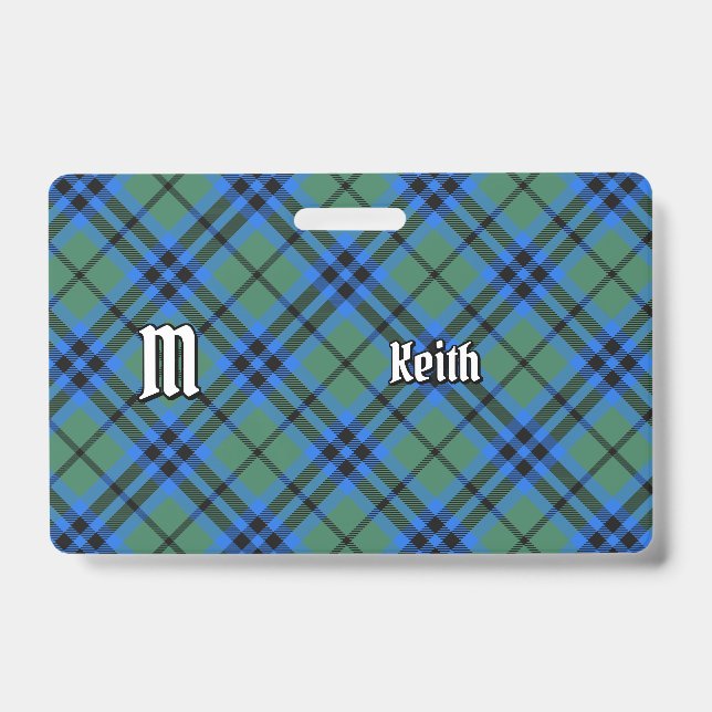 Clan Keith Tartan Badge (Front)