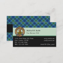 Clan Keith Tartan Business Card
