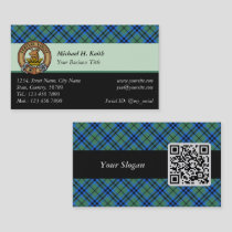 Clan Keith Tartan Business Card