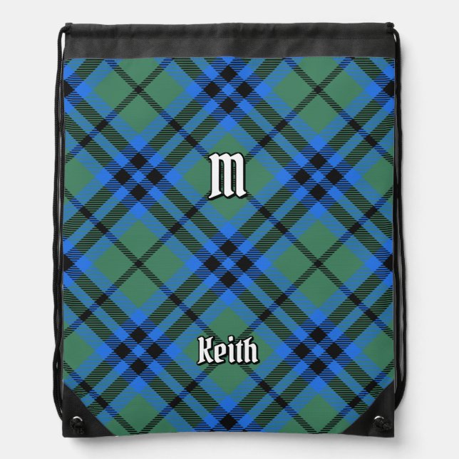 Clan Keith Tartan Drawstring Bag (Front)