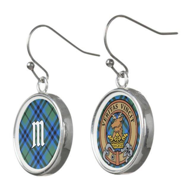 Clan Keith Tartan Earrings (Angled)