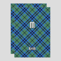 Clan Keith Tartan Invitation